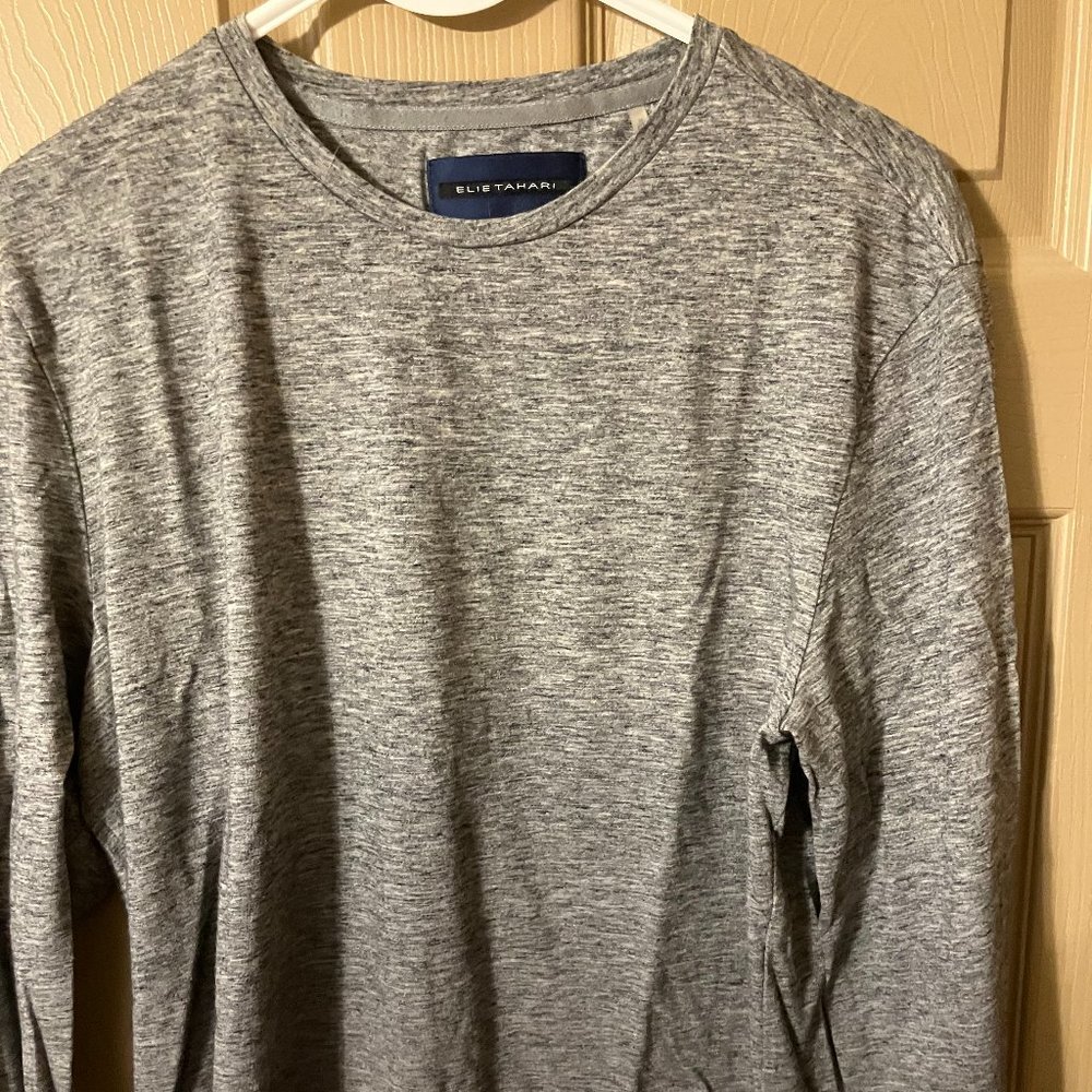 Elie Tahari Light Gray Medium Sweater